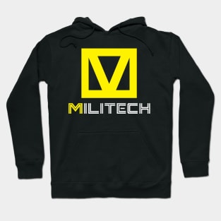 Militech Corp White Logo Hoodie